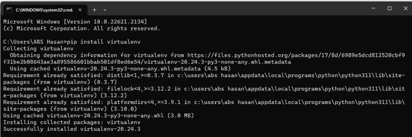 How to Create a Virtual Environment and Run a Simple Python Program ...